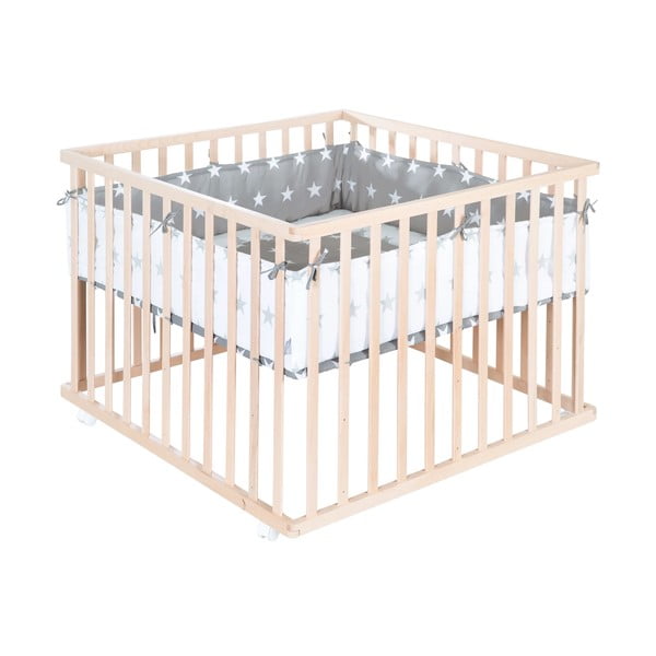 Кошара за игра в естествен цвят 100x100 cm - Roba-image-2