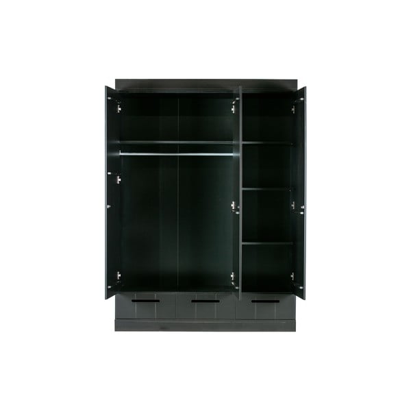 Гардероб от черен бор 140x195 cm Connect - WOOOD-image-4