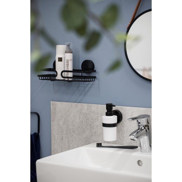 Черно-бял стенен диспенсър за сапун Static-Loc® Plus Pavia - Wenko-image-2