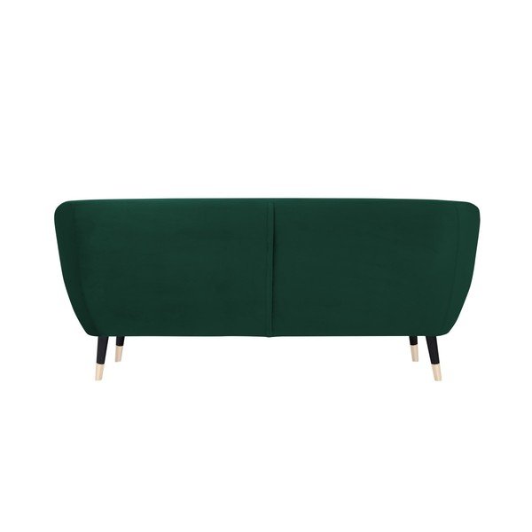 Зелен диван с черни крачета Mazzini Sofas Amelie, 188 cm-image-4