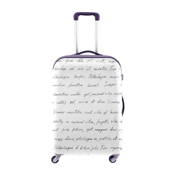 Bílý obal na kufr Oyo Concept Spisovatel, 56 x 38 cm