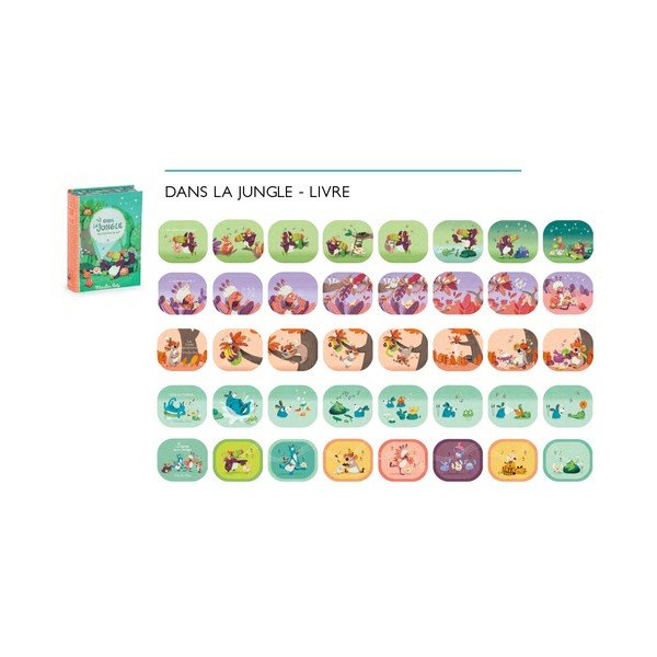 Детски прожекционен комплект с приказки Джунгла - Moulin Roty-image-1