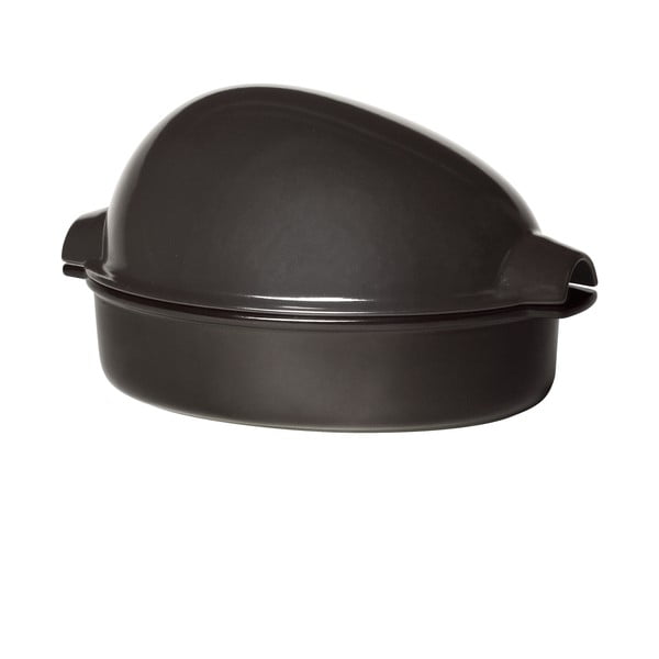 Черна керамична тенджера за печене на птици Pepper , 41,5 x 27,5 cm - Emile Henry