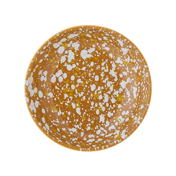 Десертна чиния от оранжев и бял фаянс, ø 11 cm Carmel - Bloomingville-image-2