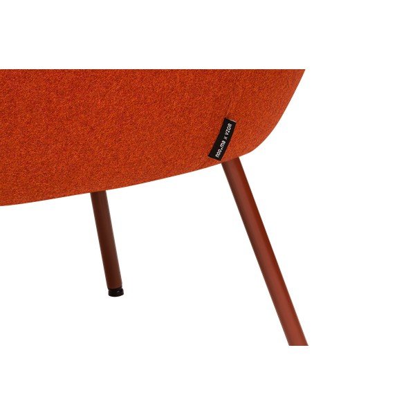 Червено вълнено кресло RM58 – noo.ma-image-4