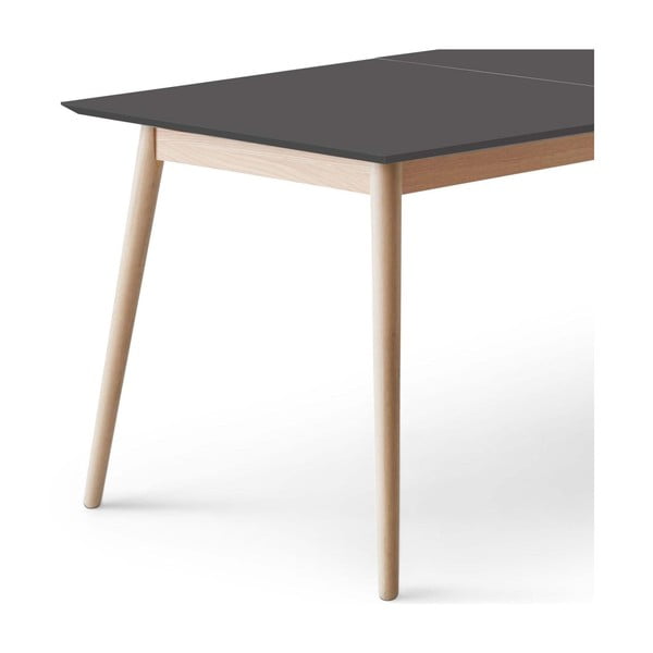 Сгъваема трапезна маса с допълнителна плоча с черен плот за маса 90x165 cm Meza – Hammel Furniture-image-4