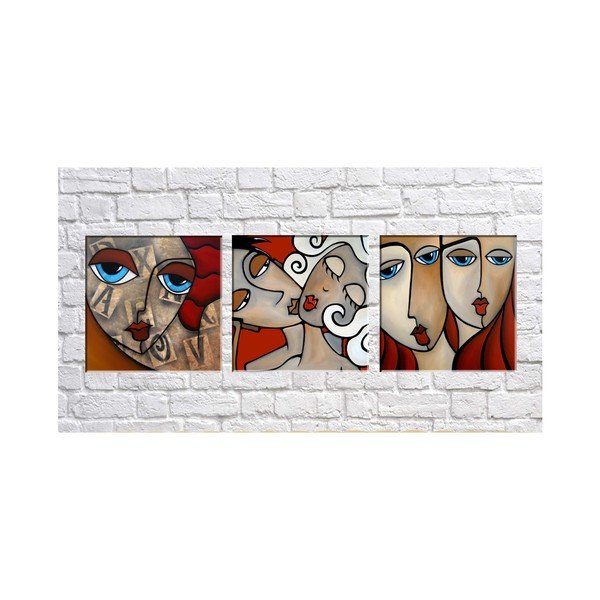 Комплект от 3 картини Bored - Tablo Center