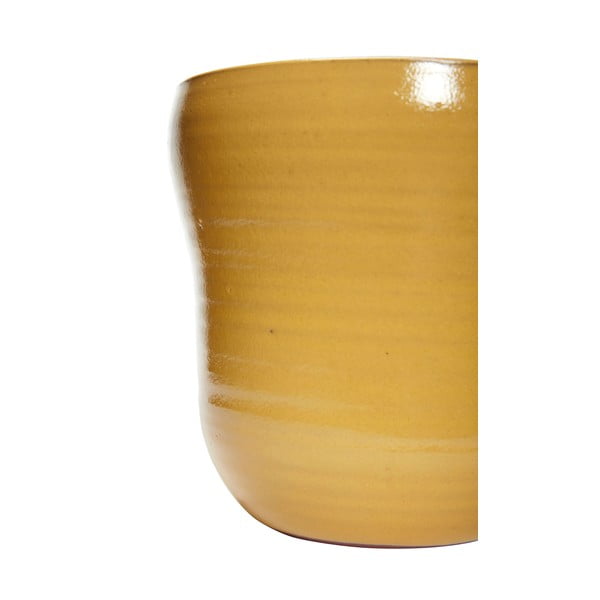 Комплект от 2 жълти керамични саксии Tina - Hübsch-image-3