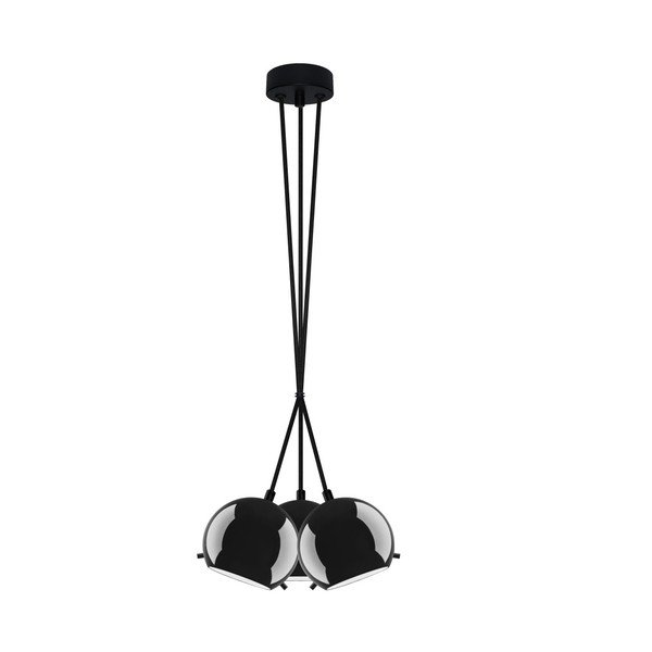 Trojité světlo MYOO black glossy/black/black