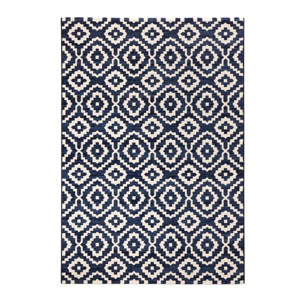Modrý koberec Mint Rugs Diamond Ornamental, 200 x 290 cm