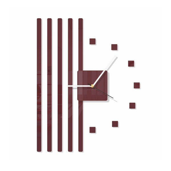 Hodiny z plexiskla Points Brown