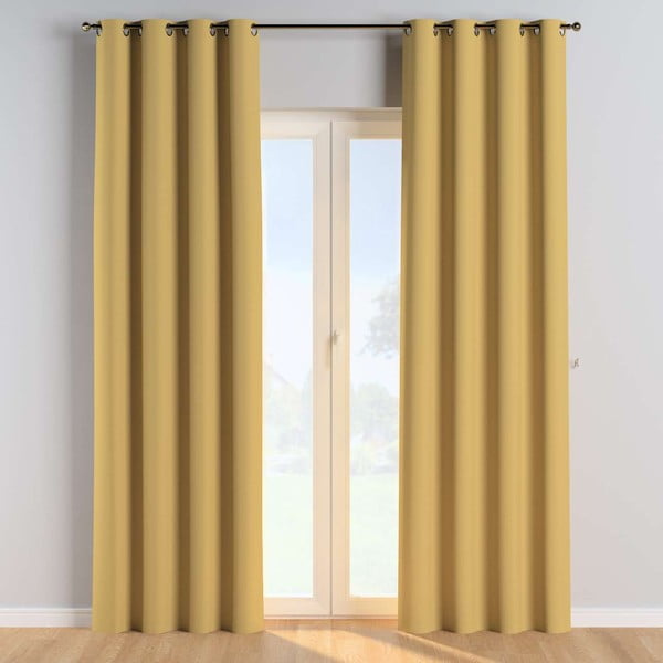 Жълта завеса 260x130 cm Cotton Story - Yellow Tipi-image-1