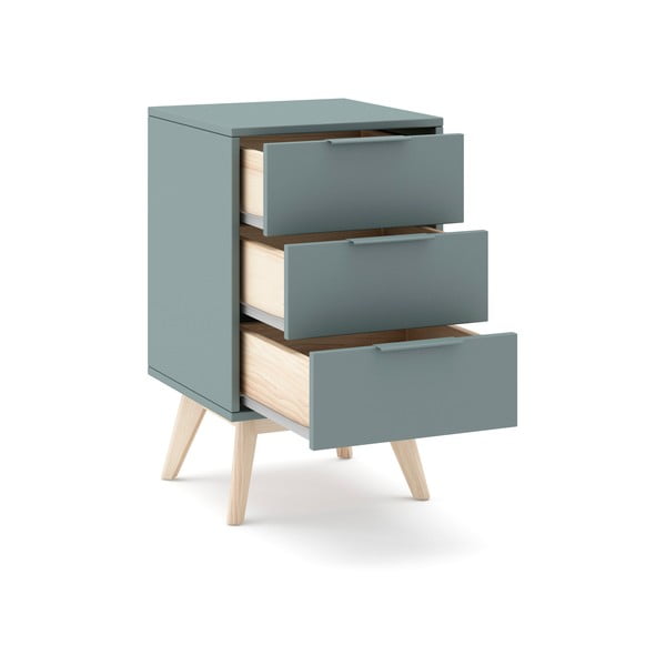 Нощно шкафче сиво-зелено Pisco – Marckeric-image-3