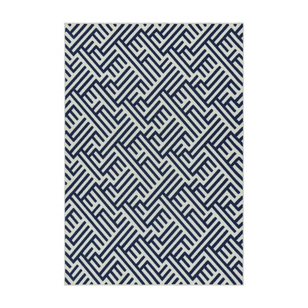 Син и бял килим , 160 x 230 cm Antibes - Asiatic Carpets