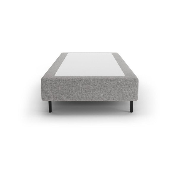 Сиво тапицирано единично легло без табла 90x200 cm Whale – Micadoni -image-2