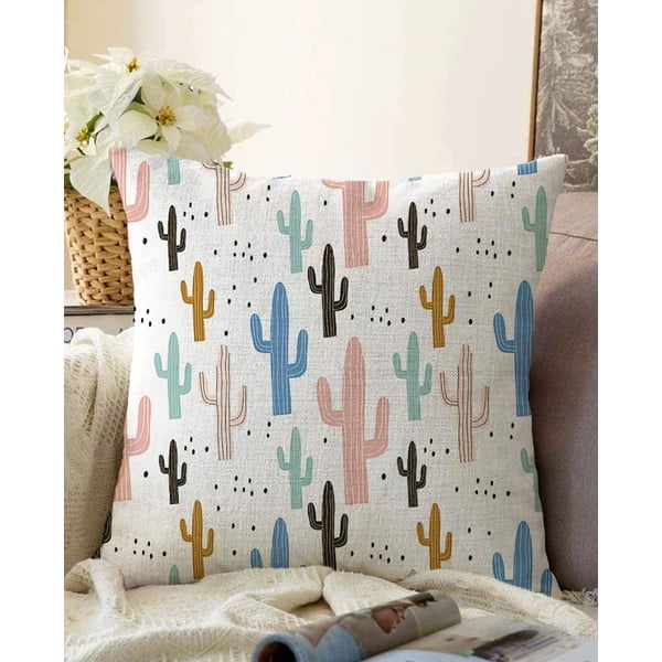 Калъфка за възглавница от памучна смес Cacti, 55 x 55 cm - Minimalist Cushion Covers