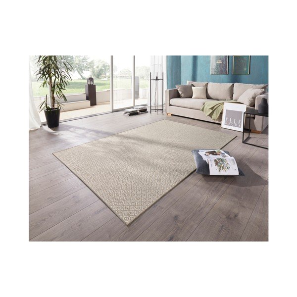 Бежово-кремав килим на открито Bloom Croix, 160 x 230 cm - Elle Decoration-image-1