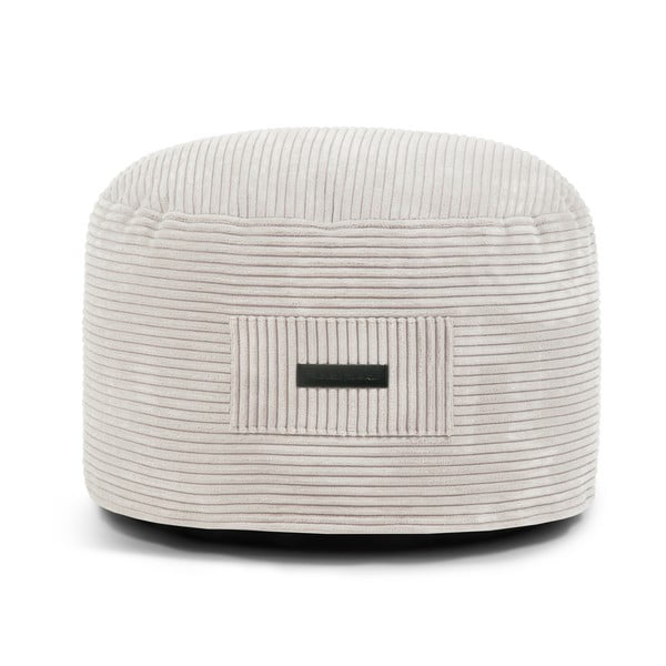 Кремава табуретка от рипсено кадифе Om 60 – SLOWDOWN