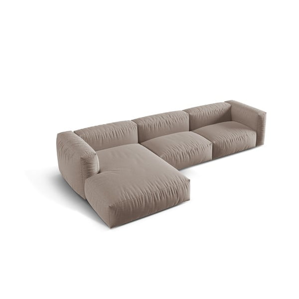 Бежов модулен ъглов диван (ляв ъгъл) Martina – Micadoni Home-image-2