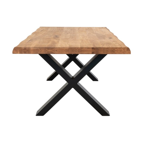 Масичка за кафе с масивен дъбов плот , 120 x 70 cm Toulon - House Nordic-image-3