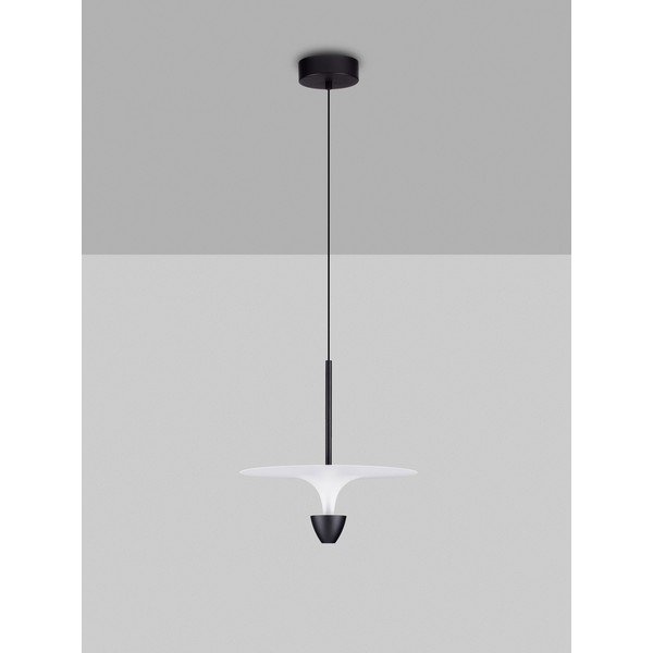 Матово черно алуминиево LED висящо осветително тяло ø 34 cm Topio – Nova Luce-image-2