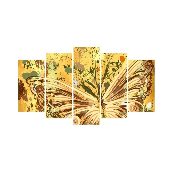 Картина от няколко части Amarillo, 102 x 60 cm - Insigne