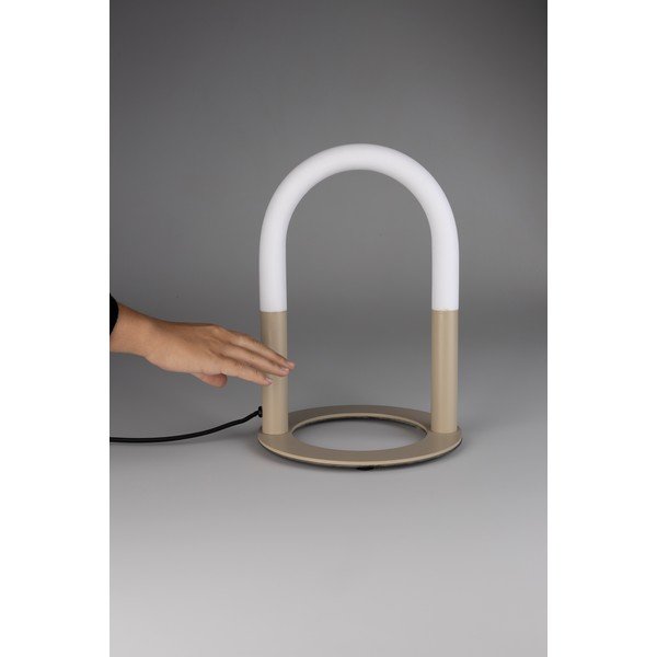 Бежова метална LED затъмняваща се настолна лампа (височина 36 cm) Arch – Zuiver-image-4