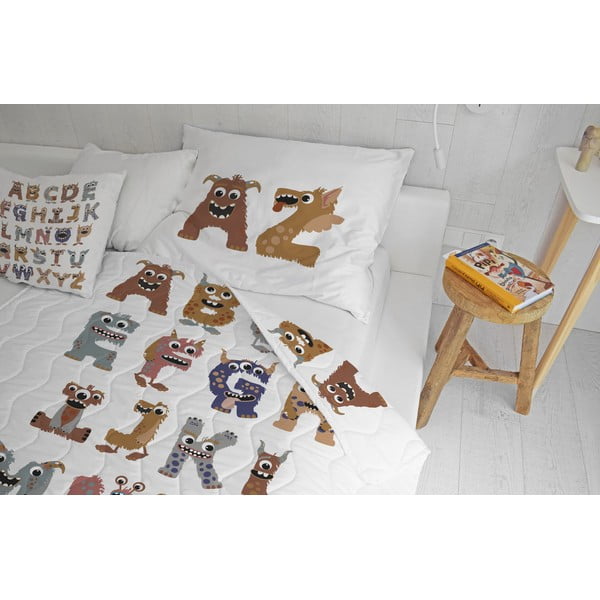 Олекотени одеяло и калъфка за възглавница в комплект от памучен сатен 140x200 cm – Butter Kings-image-1