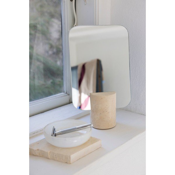 Козметично огледало 18x30 cm Travertine – Mette Ditmer Denmark-image-2