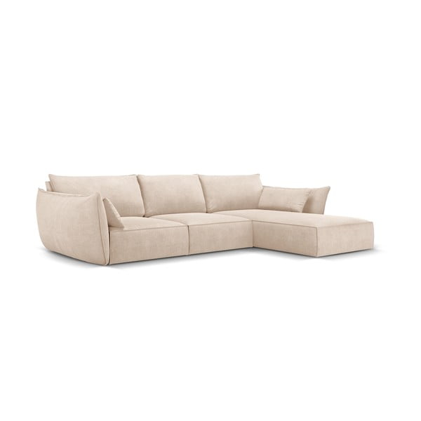 Бежов ъглов диван (десен ъгъл) Vanda - Mazzini Sofas-image-2