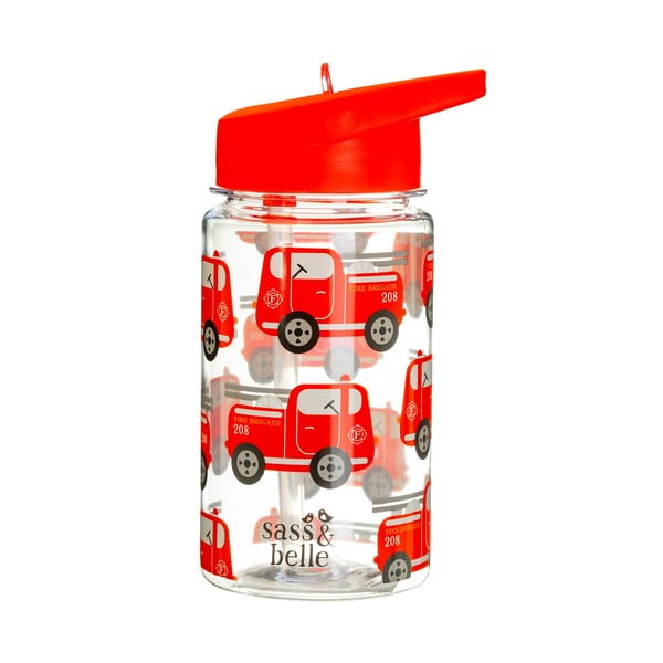 Бебешко шише за вода Drink Up Engine, 400 ml Fire Engine - Sass & Belle-image-3