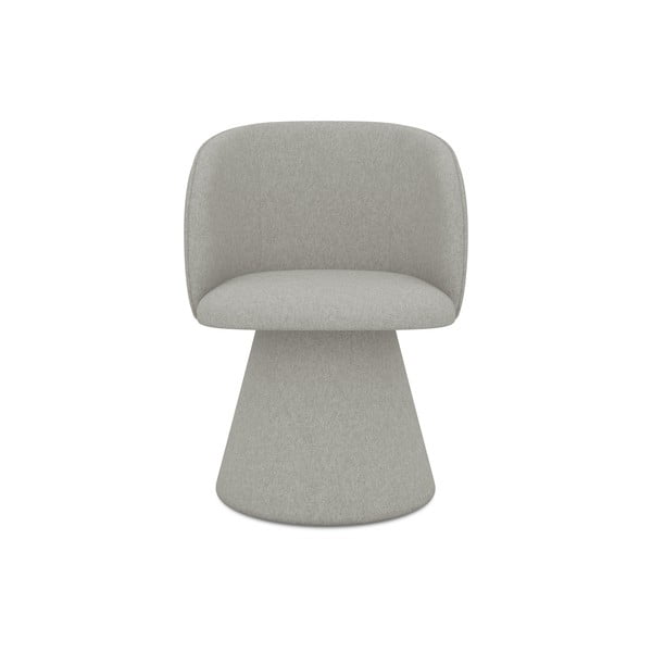 Светлосив тапициран трапезен стол Maia – Makamii-image-1