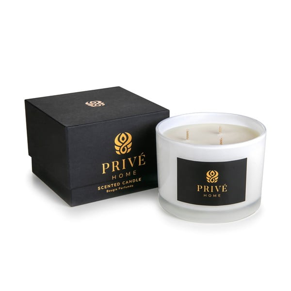 Свещ от соев восък с време на горене 35 h Safran-Ambre Noir – Privé Home-image-2
