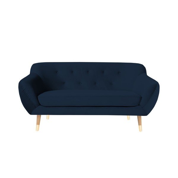 Tmavě modrá dvoumístná pohovka Mazzini Sofas Amelie