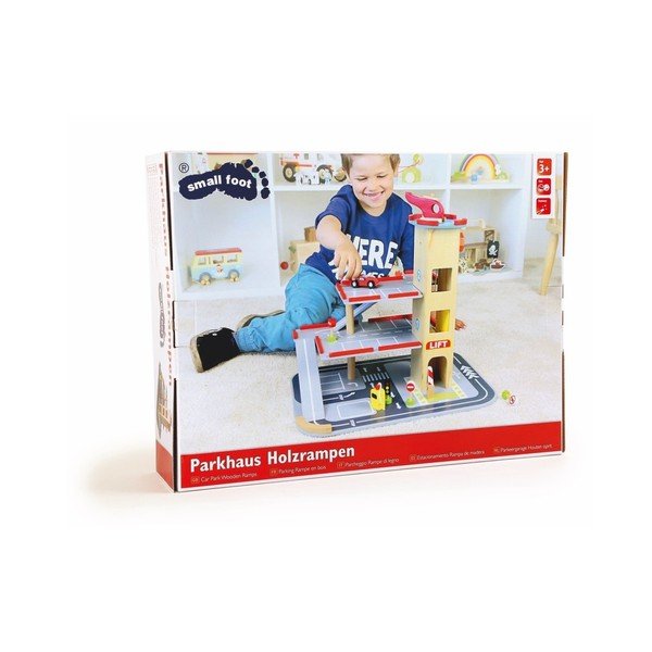 Дървена игра Гараж за паркиране - Legler-image-1