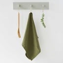 Маслиненозелена ленена кърпа за чай , 65 x 45 cm - Linen Tales