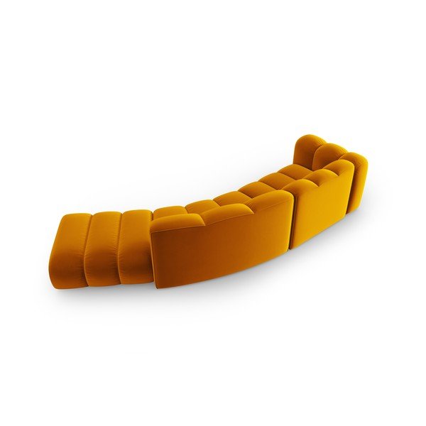 Жълт ъглов диван (ляв ъгъл) Lupine – Micadoni Home-image-2