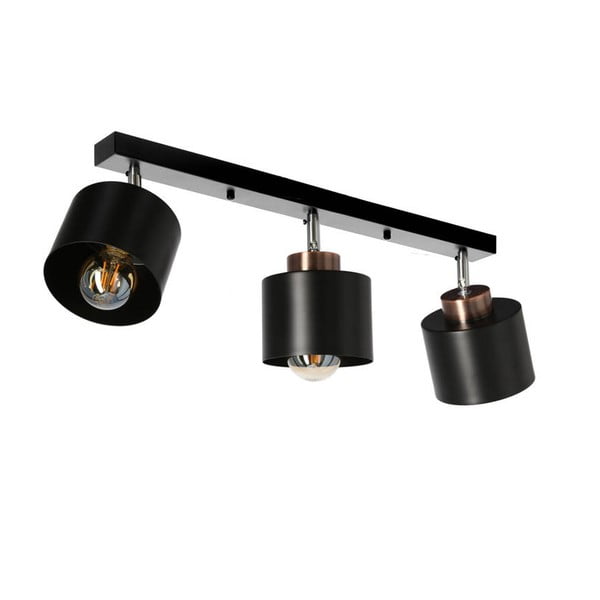 Черна метална лампа за таван 12x64 cm Olena - Candellux Lighting