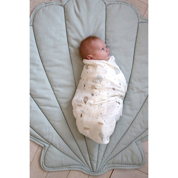 Пелена от органичен памук в цвят слонова кост 120x120 cm Dreamland – Cam Cam Copenhagen-image-1