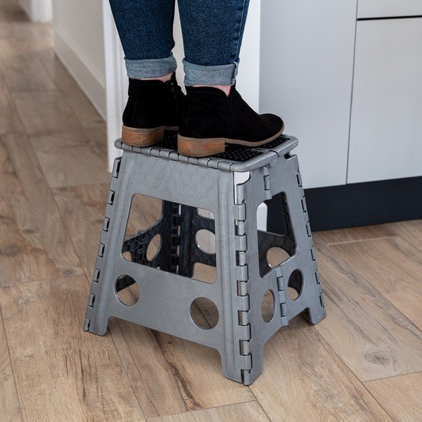 Висок сив стол Step Stool - Addis-image-3