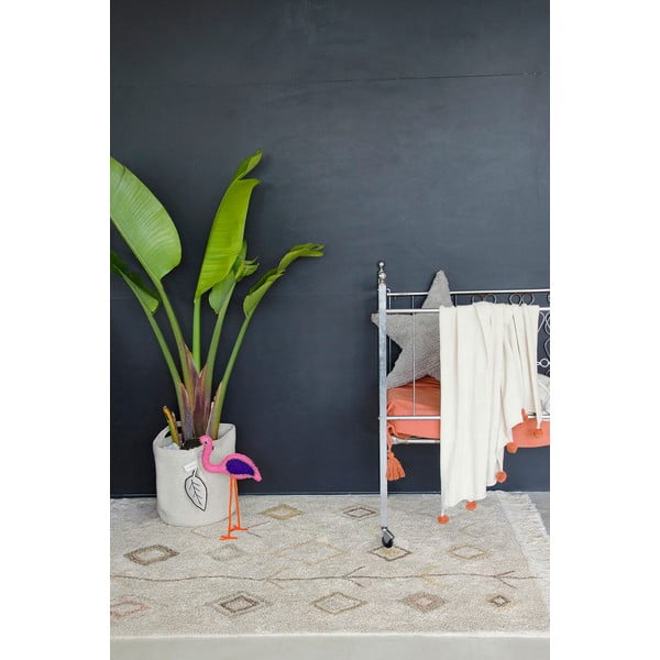 Бежов ръчно изработен памучен килим подходящ за пране 170x240 cm Kaarol Earth – Lorena Canals-image-3