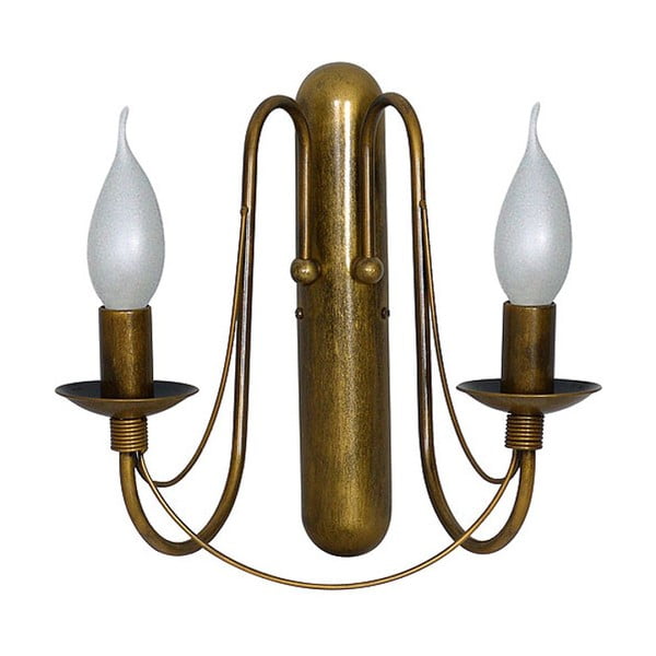 Двураменна стенна лампа в златисто Elegance - Glimte