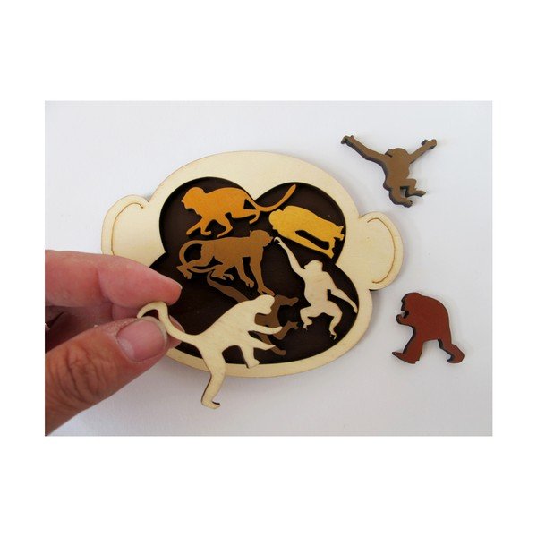 Дървен пъзел Monkey Madness - RecentToys-image-2