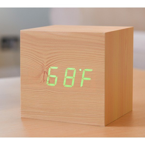 LED budík Click Clock Maxi Green-image-1