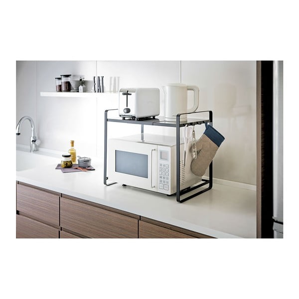 Черен регулируем кухненски рафт Tower - YAMAZAKI-image-2