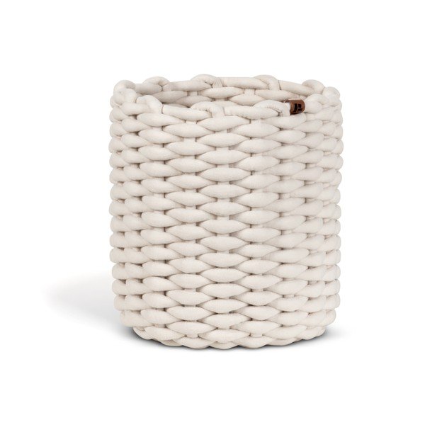 Текстилна кошница ø 25x25 cm Peach Skin Round M – Bigso