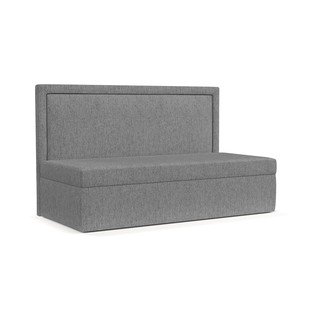 Сиво тапицирано единично легло 90x200 cm Scala – Maison de Rêve