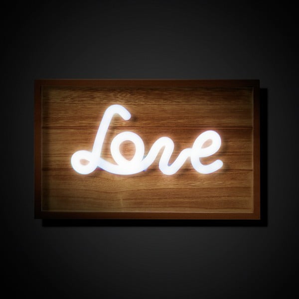 Лека дървена декорация Love - Tomasucci-image-1