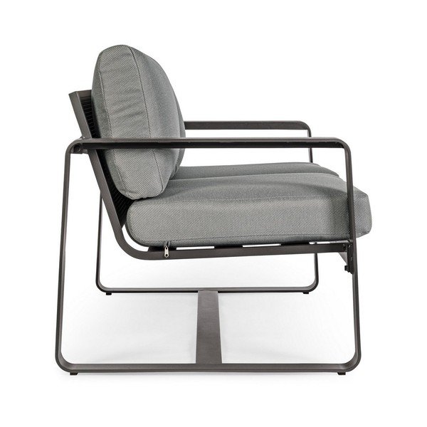 Сив алуминиев градински диван Merrigan   – Bizzotto-image-3