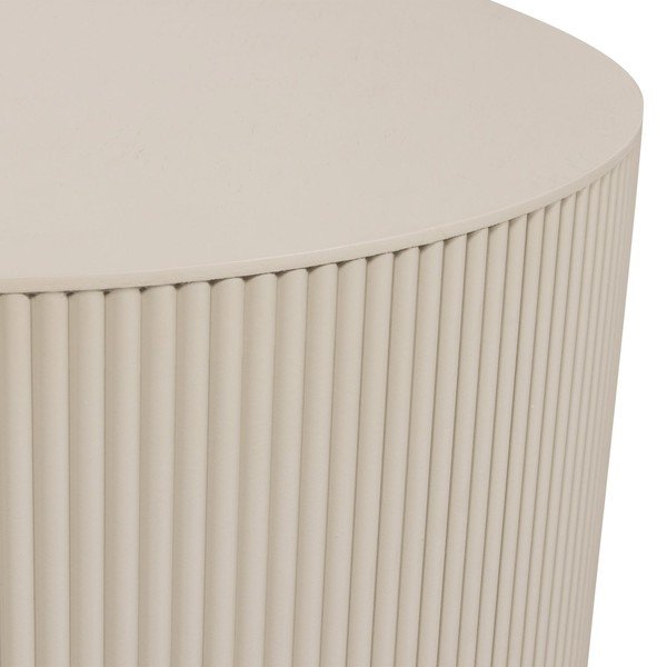 Бежова кръгла масичка за кафе ø 60 cm Sanne - WOOOD-image-2